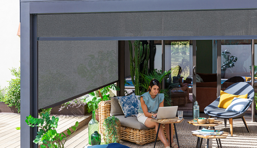 Glare control for greater visual comfort during relaxing or remote working times